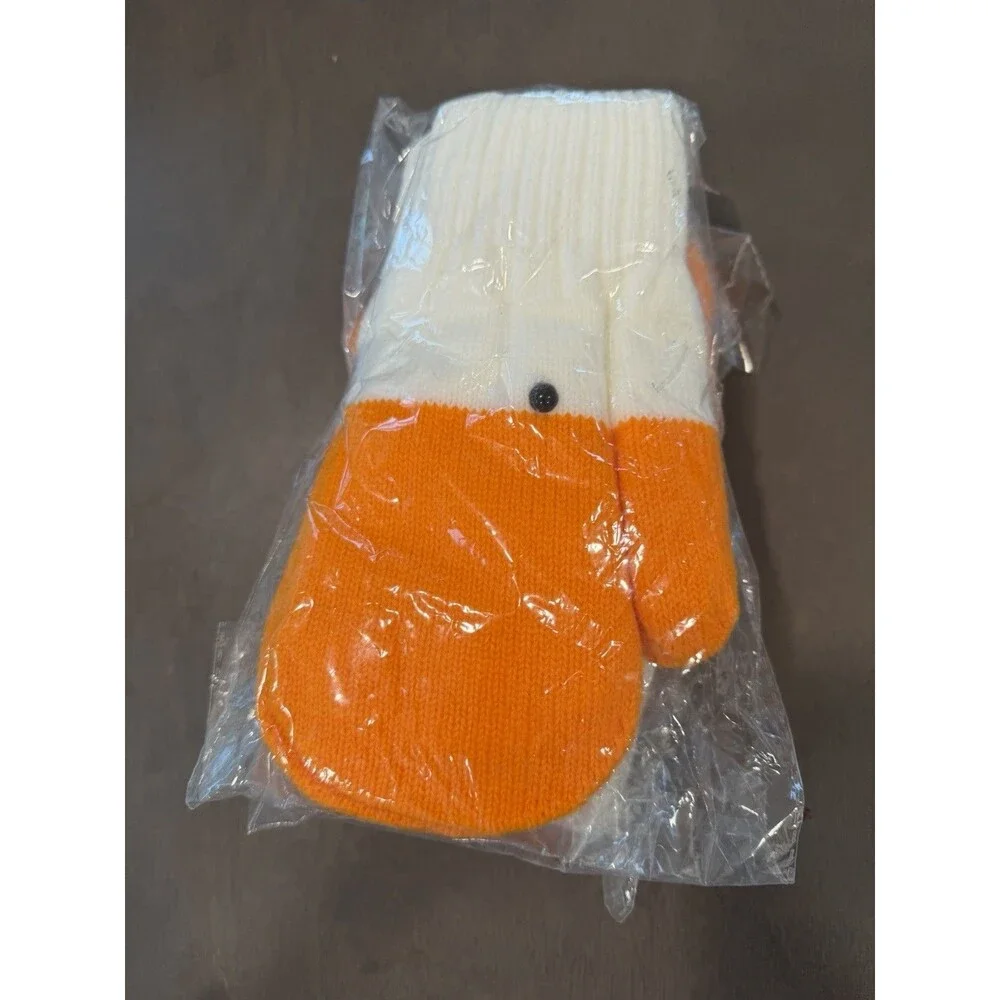 Silly Goose Gloves Winter Funny Novelty Animals Women Cute Knitted gloves 2 pack